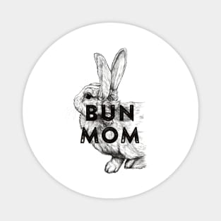 Bun Mom Magnet